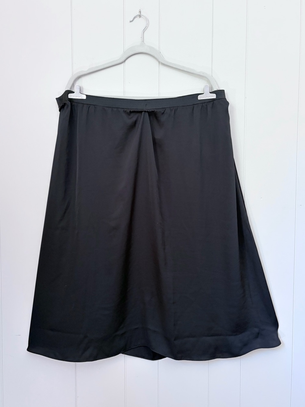 J Jill Classic Black Satin A-Line Skirt Concert Formal Attire Women’s 2X